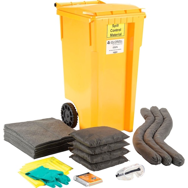 Universal Wheeled Spill Kit, 30 Gallon